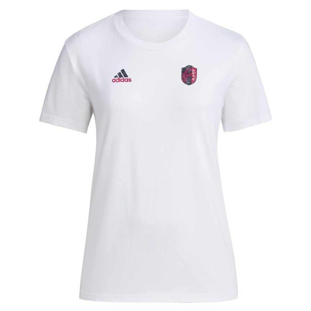 Adidas Women's St. Louis City SC MLS Long Sleeve T-Shirt, White, XX-Large